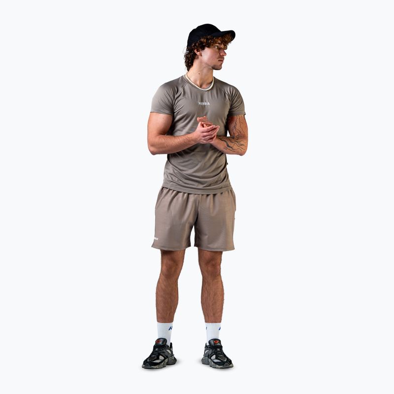 Maglia training da uomo NEBBIA Power light brown ash 2
