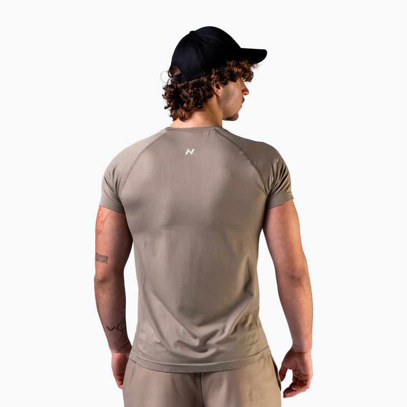 Maglia training da uomo NEBBIA Power light brown ash 3
