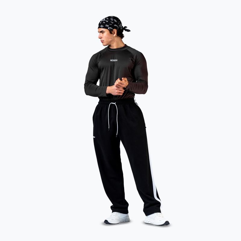 Longsleeve da allenamento da uomo NEBBIA Power black 2