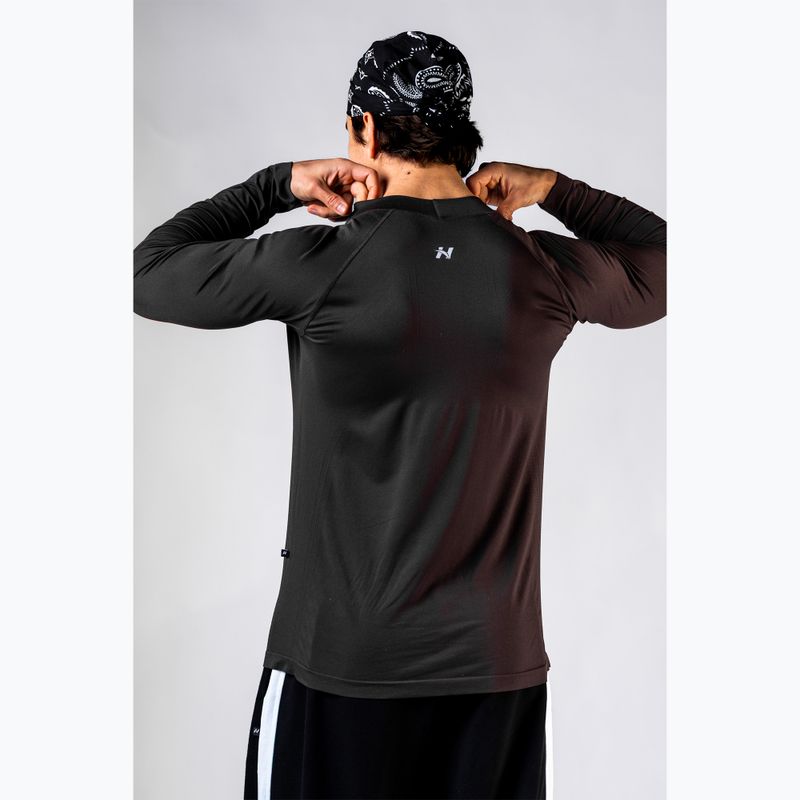 Longsleeve da allenamento da uomo NEBBIA Power black 4