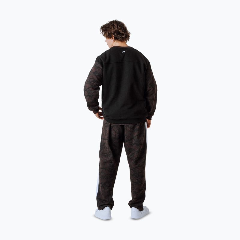 Felpa da uomo NEBBIA Power FZ dark brown camo 4