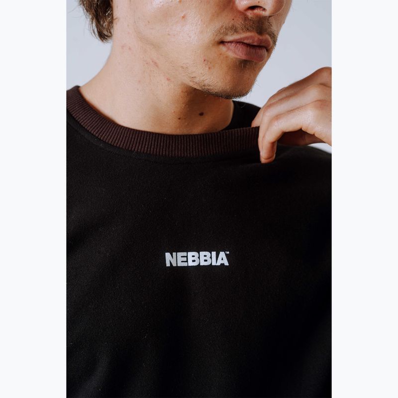 Felpa da uomo NEBBIA Power FZ dark brown camo 7