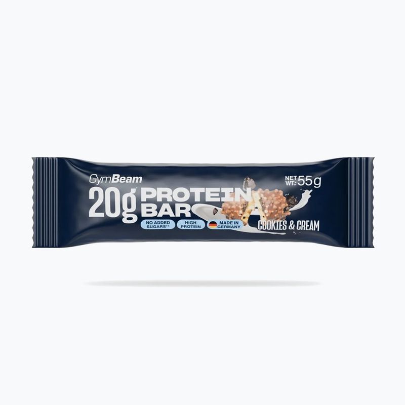 Barretta proteica GymBeam 55 g cookies/cream