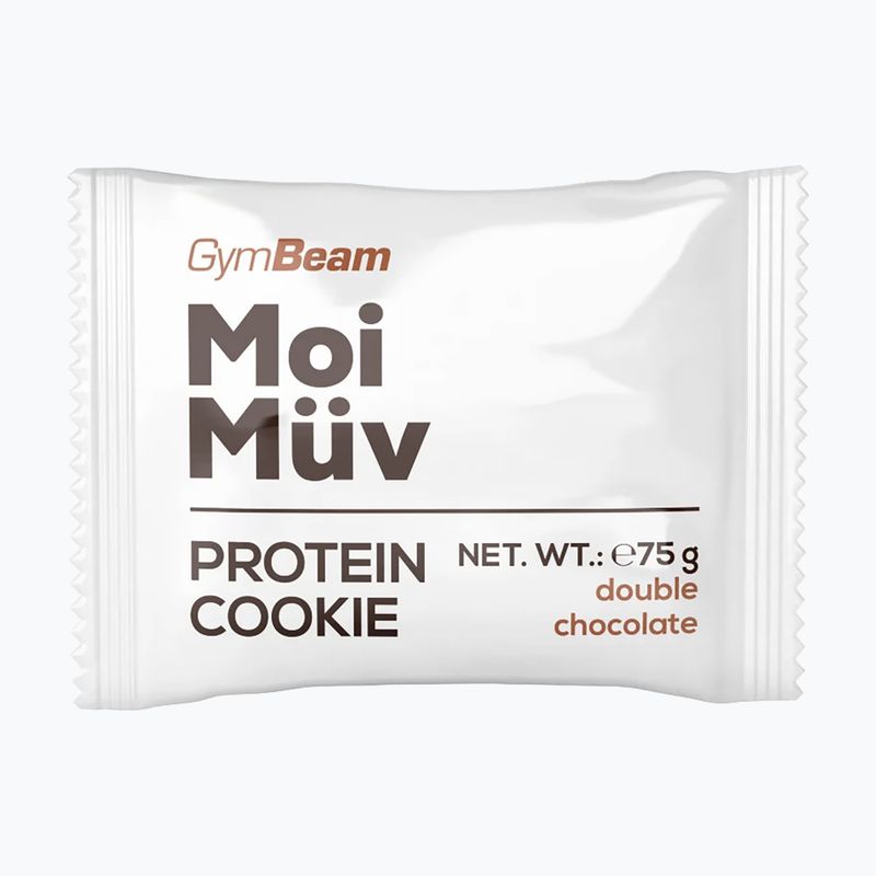 Biscotto proteico GymBeam MoiMüv 75 g double chocolate