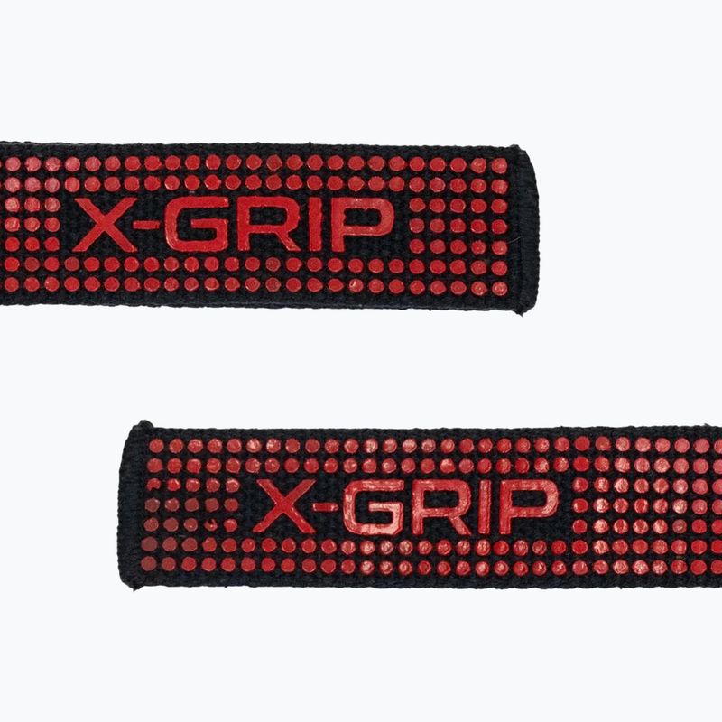 Cinghie per il sollevamento pesi GymBeam X-Grip black/red 2
