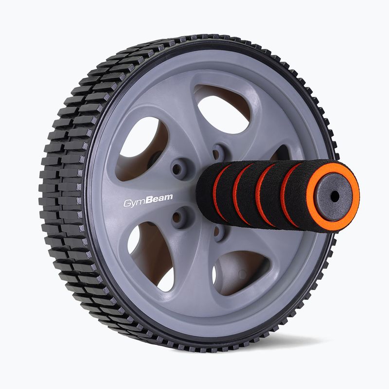 Ruota per addominali GymBeam Ab Wheel black/grey/orange