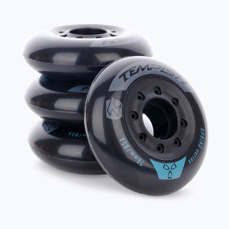 Tempish Spring C 80 mm/85A ruote rollerblade 4 pezzi nero. 3
