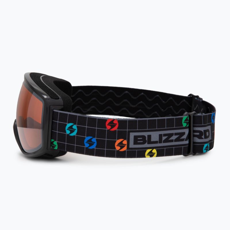 Maschera da sci per bambini Blizzard 963 DAO black/amber/silver mirror 3