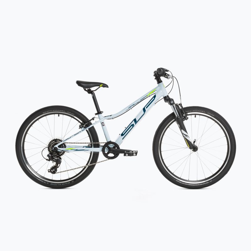 Bicicletta da bambino Superior RACER XC 24 bianco/blu/giallo lucido