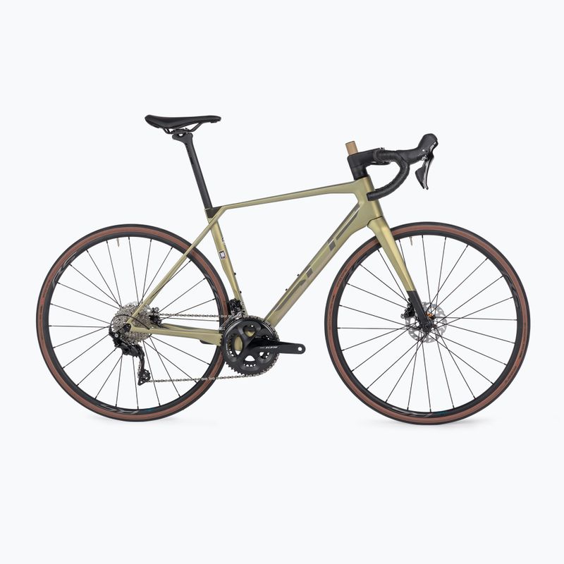 Superior X-ROAD Team Elite SE oliva opaca metallizzata/cromo bici da corsa