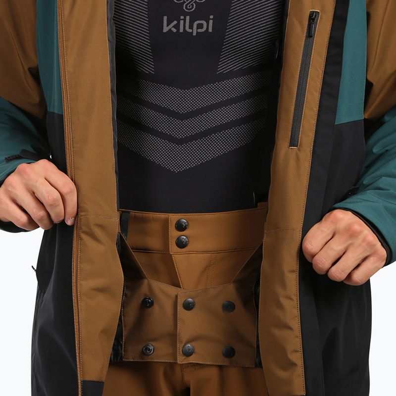 Giacca da sci uomo Kilpi Killyan dark green 7
