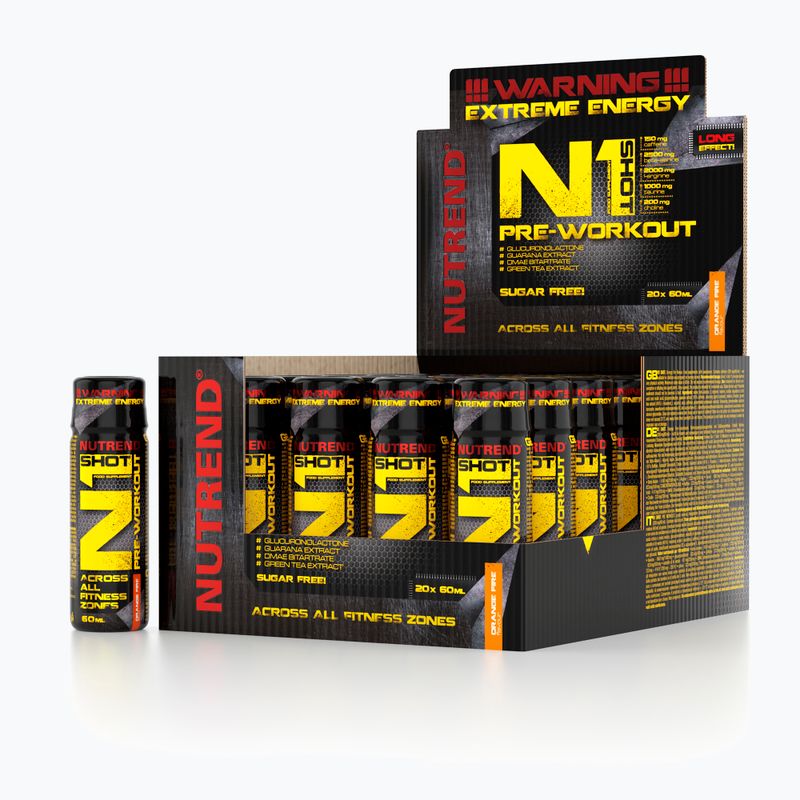 Nutrend N1 Arancione, shot pre-allenamento 20 x 60 ml