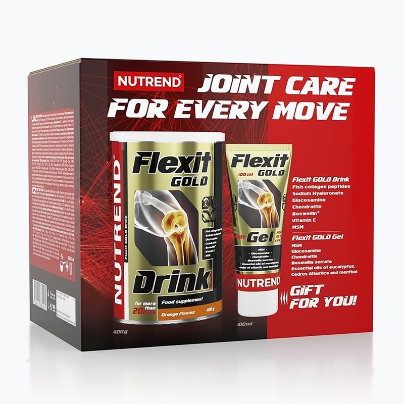 Set Nutrend Flexit Drink Gold Arancia + Flexit Gold Gel 400 g + 100 ml