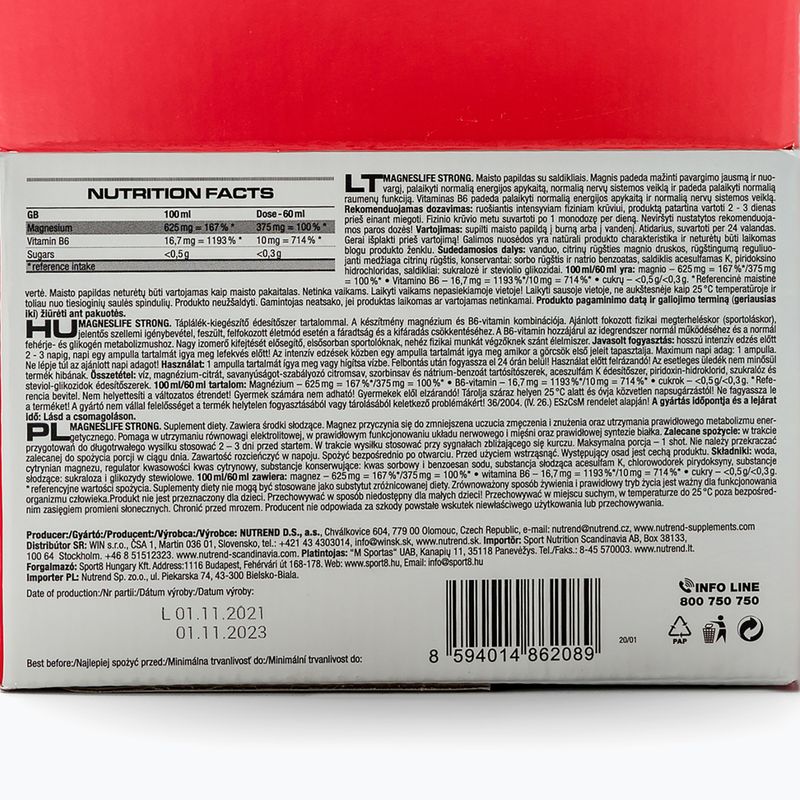 Integratore Nutrend Magneslife 20 x 60 ml 3