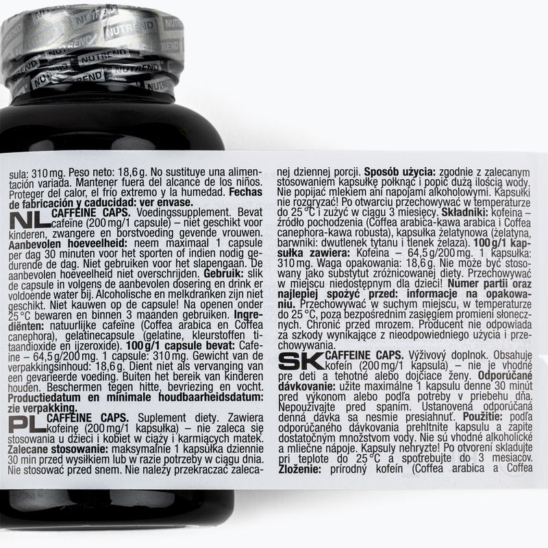 Nutrend Caffeina 60 capsule 3