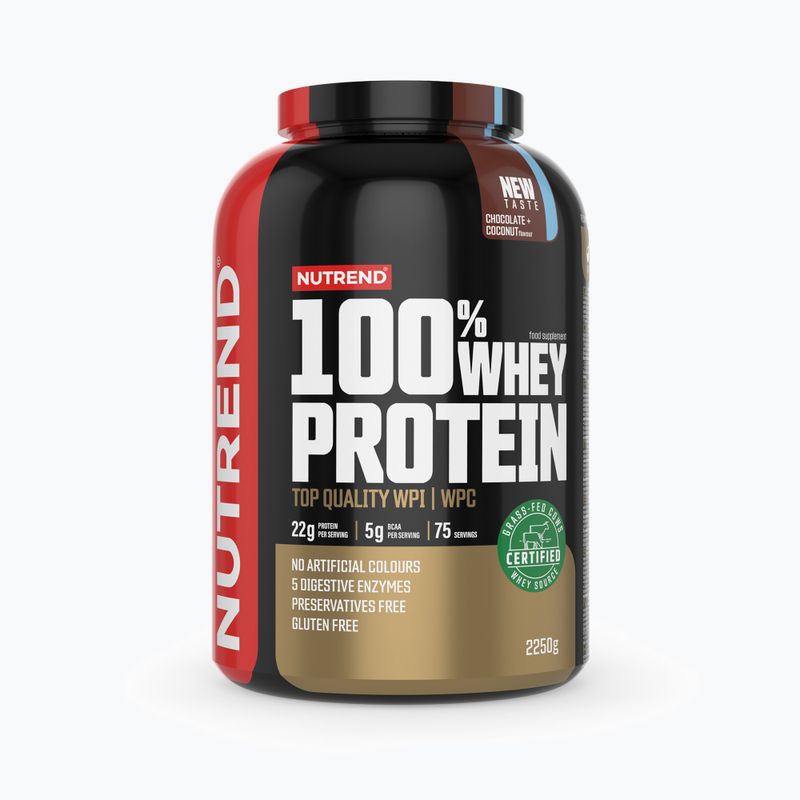 Whey Nutrend 100% Proteine Cioccolato+Cocco 2250 g