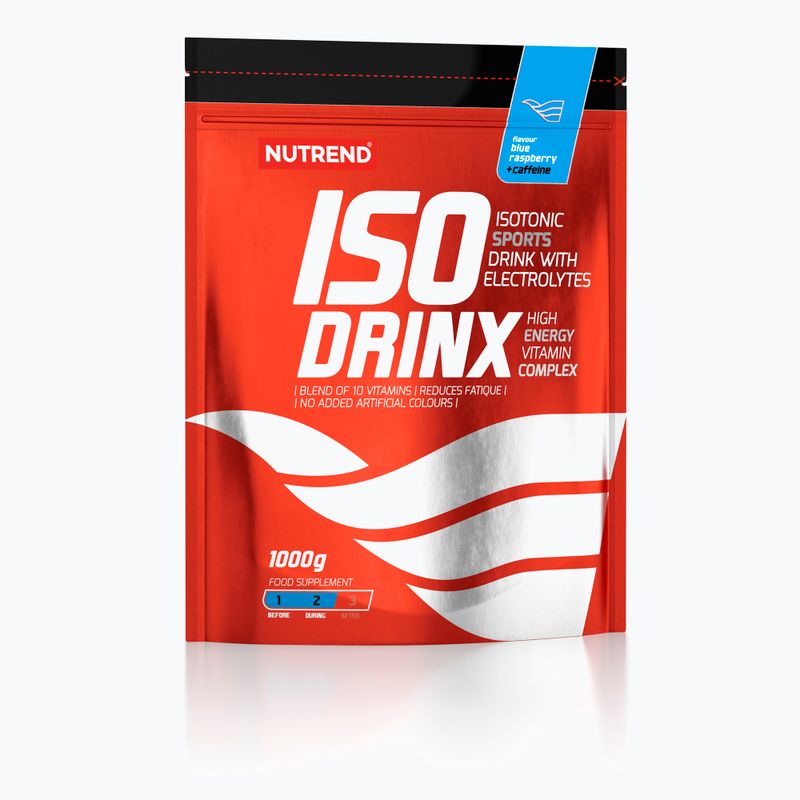 Bevanda isotonica Nutrend Isodrinx Blue Raspberry con caffeina 1000 g