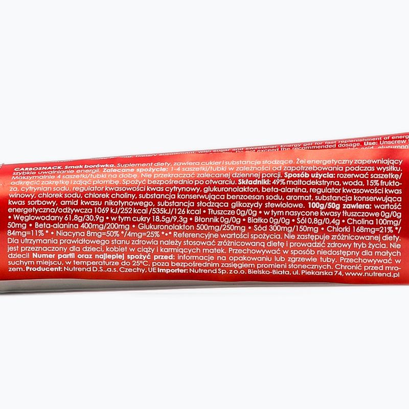 Nutrend Carbosnack gel energetico Tube Blueberry 50g 2