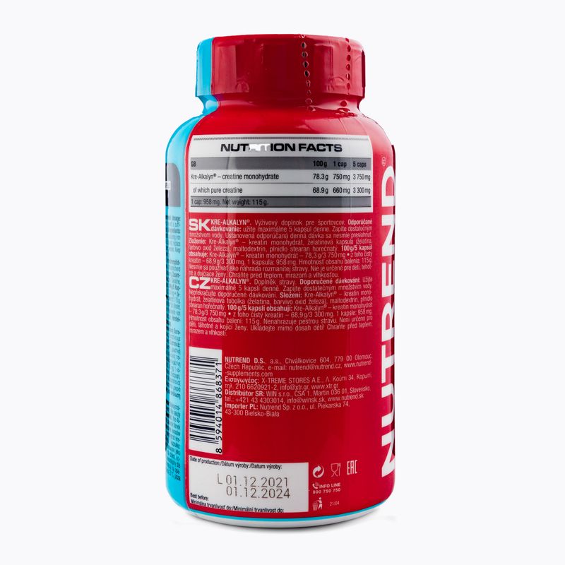 Creatina Nutrend Kre-Alkalyn 120 capsule 2