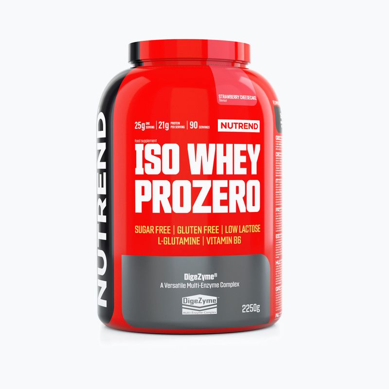 Siero di latte Nutrend Iso Prozero Cheesecake alla fragola