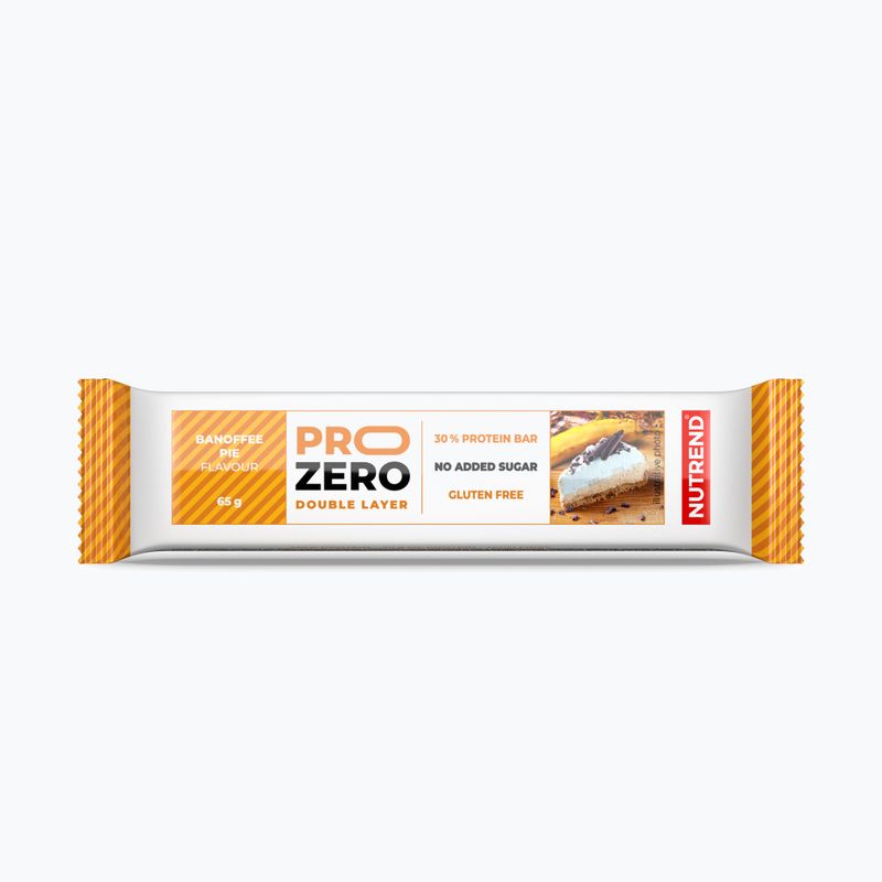 Barretta proteica Nutrend Prozero Banana-Caramello 65 g