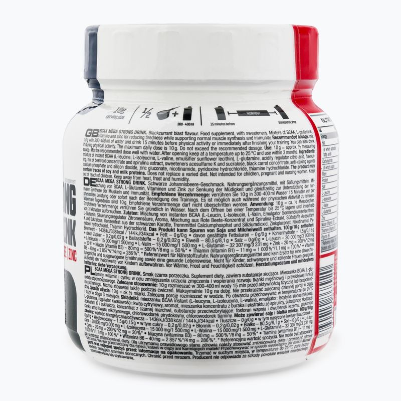 BCAA Nutrend Mega Strong Drink 2:1:1 Ribes nero 400 g 2
