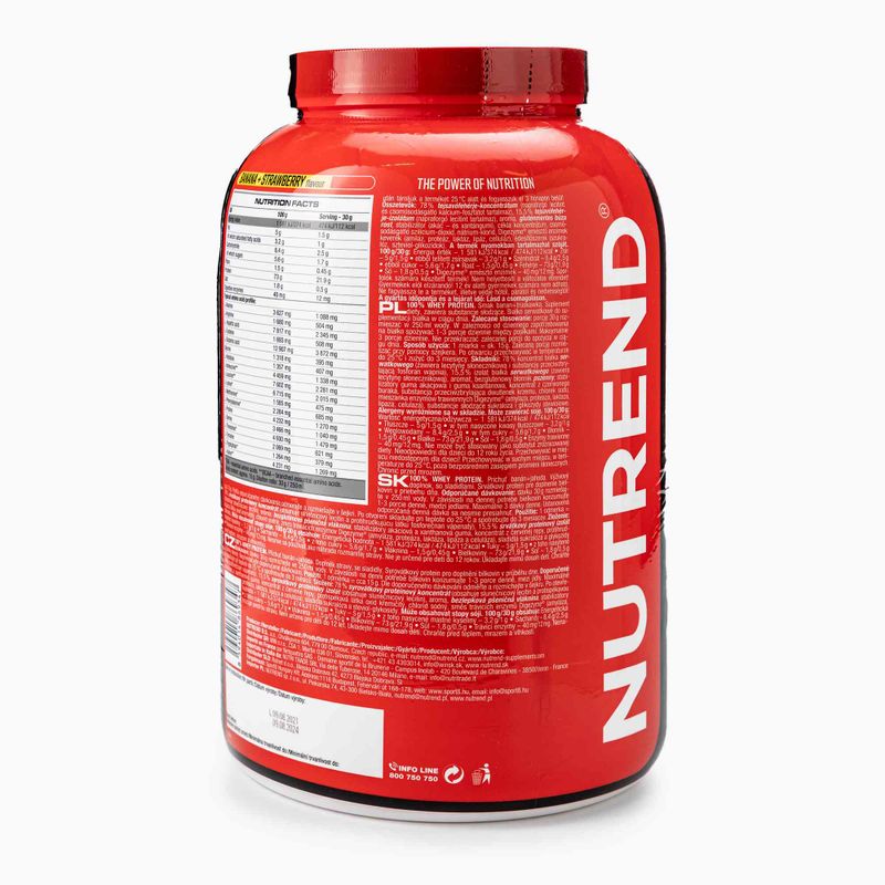 Whey Nutrend 100% Proteine Banana+Fragola 2250 g 2