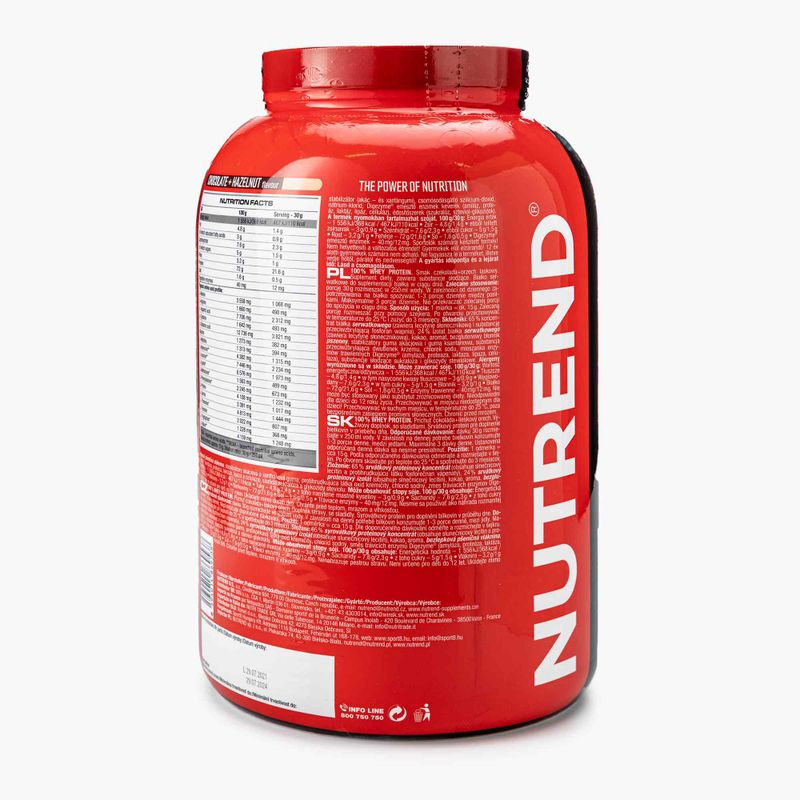 Whey Nutrend 100% Proteine Cioccolato-Noci 2250 g 2