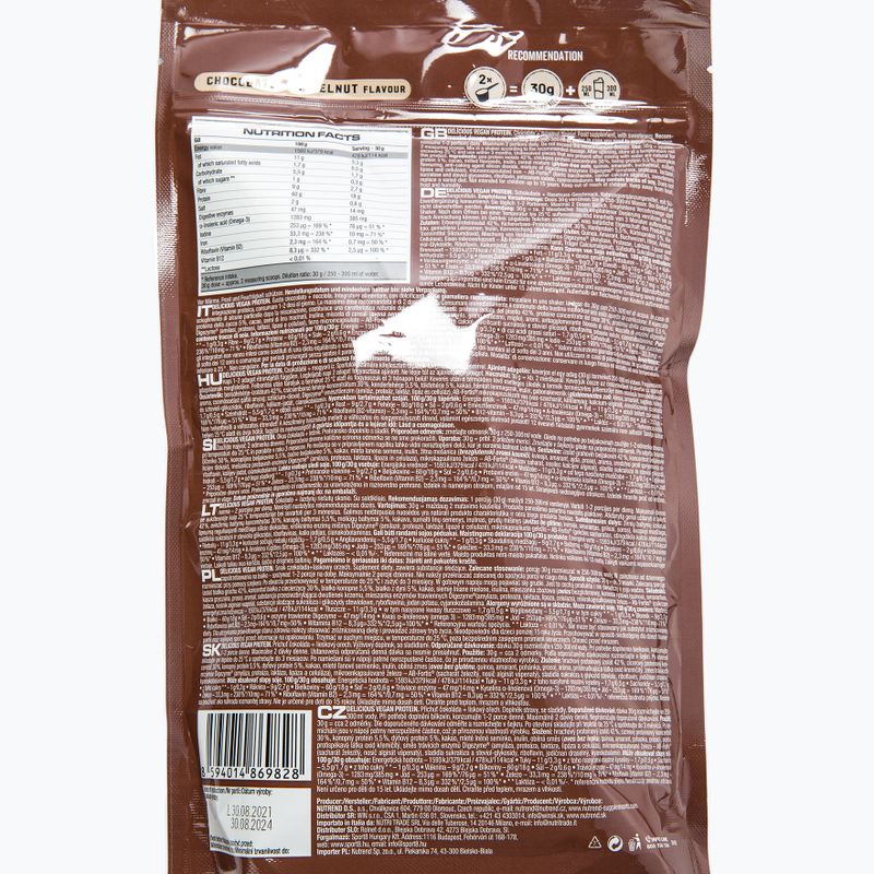 Nutrend Delicious Vegan Protein Shake Cioccolato e Nocciola 450 g 3
