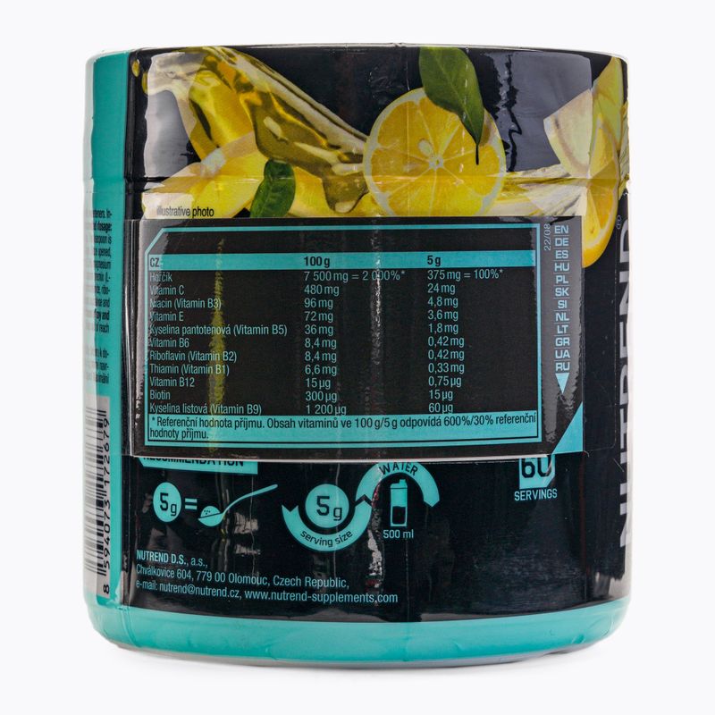 Magnesio Nutrend Magneslife Bevanda Istantanea in Polvere Limone 300 g 2