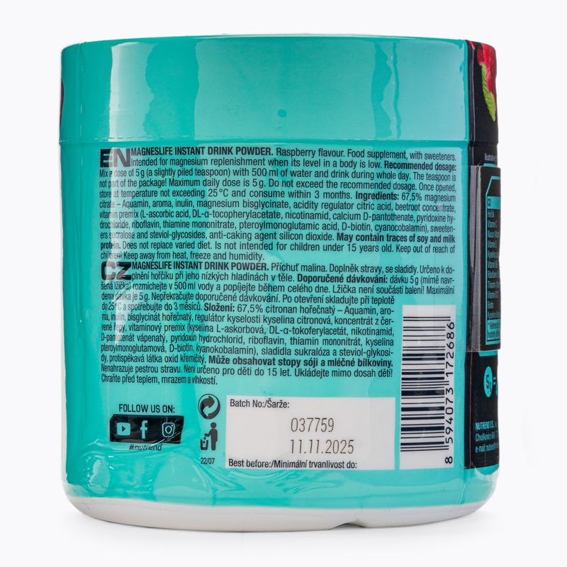 Magnesio Nutrend Magneslife bevanda istantanea in polvere al lampone 300 g 3