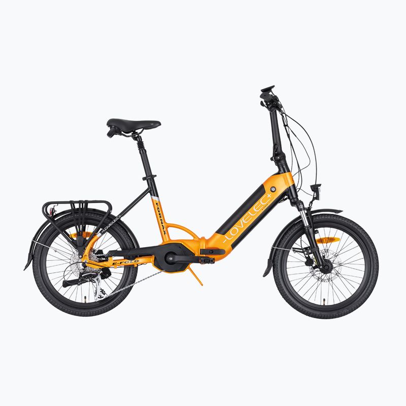 Bicicletta elettrica pieghevole LOVELEC Fornax 36V 15Ah 540Wh giallo