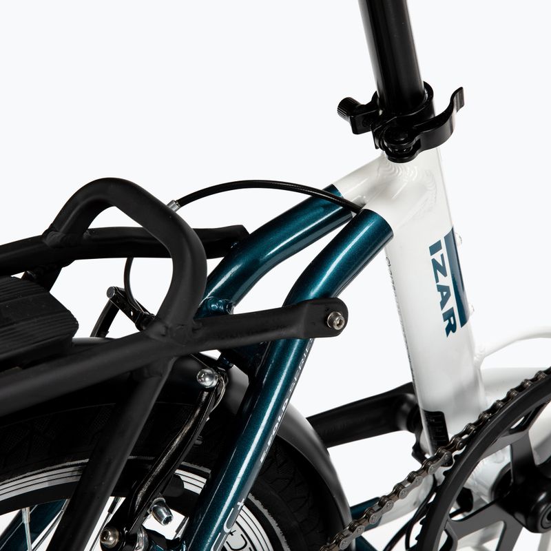 LOVELEC Izar 36V 12Ah 432Wh 2022 bicicletta elettrica pieghevole bianca 10