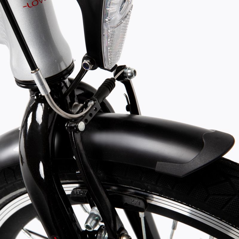 Bicicletta elettrica LOVELEC Lugo 36V 10Ah 360Wh argento 7