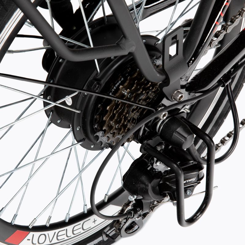 Bicicletta elettrica LOVELEC Lugo 36V 10Ah 360Wh argento 8