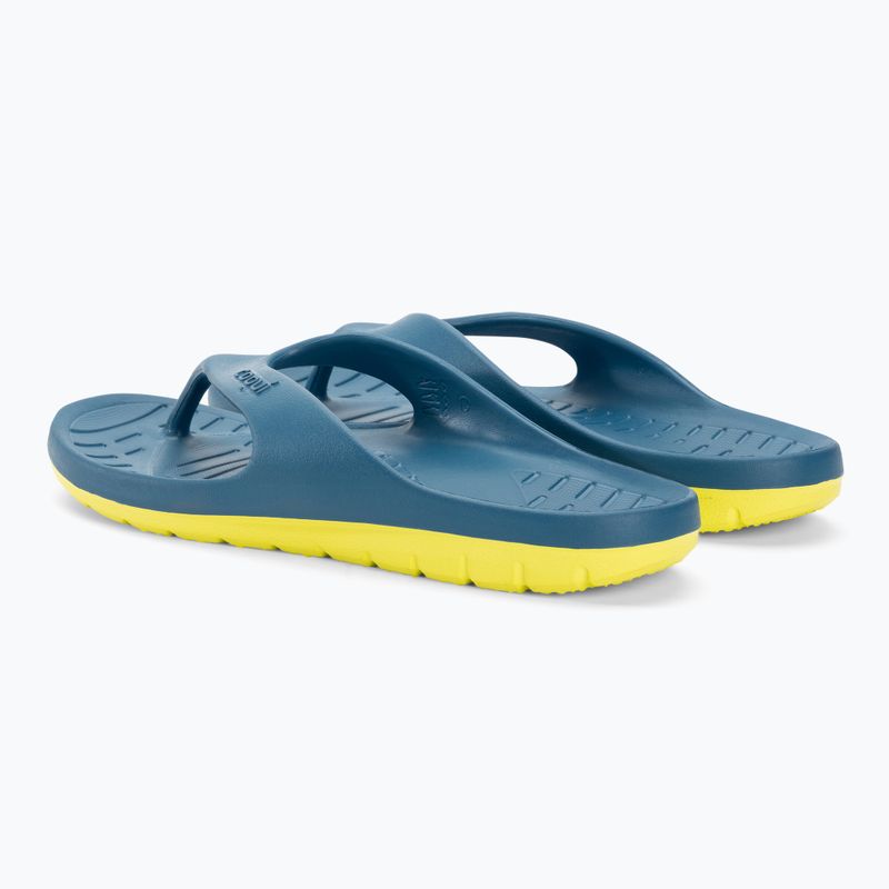Infradito da uomo Coqui Zucco blu niagara/citrus 3