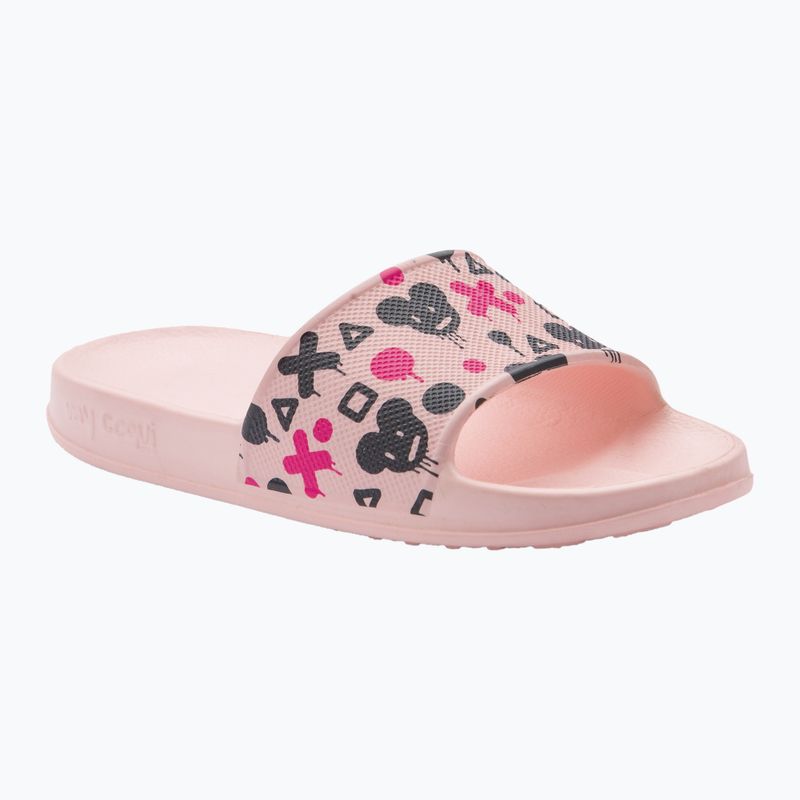 Infradito per bambini Coqui Tora rosa pallido/navy mouse 7