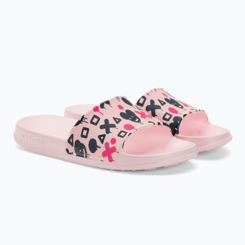 Infradito per bambini Coqui Tora rosa pallido/navy mouse 4