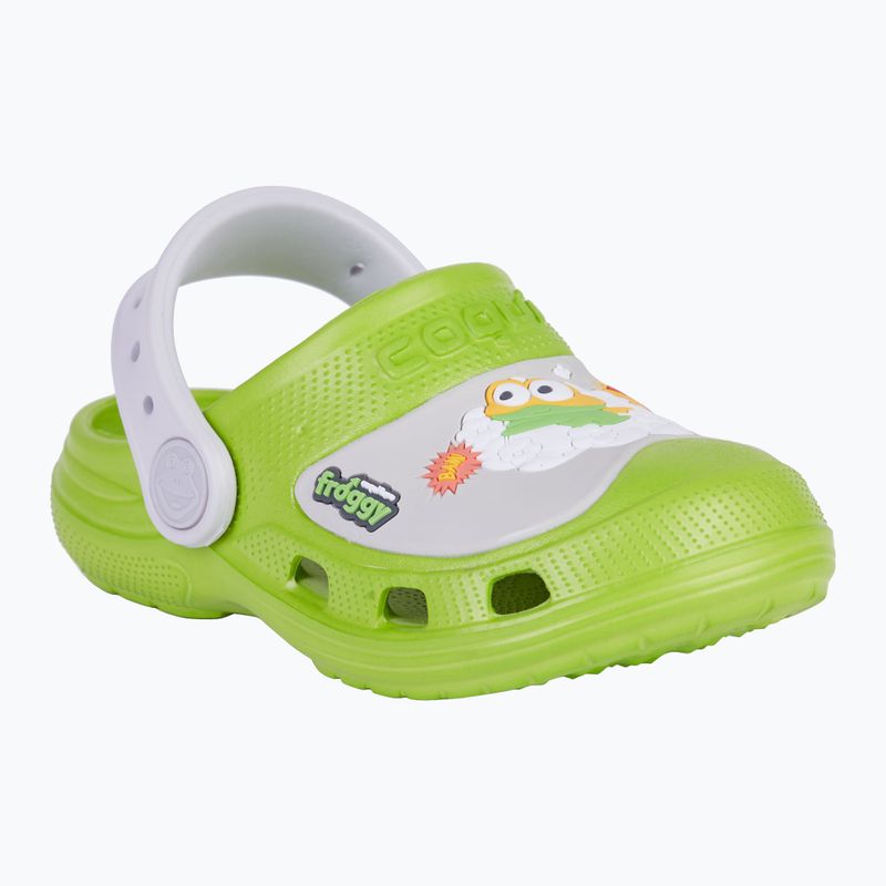 Infradito per bambini Coqui maxi party verde/khaki grey hero 8