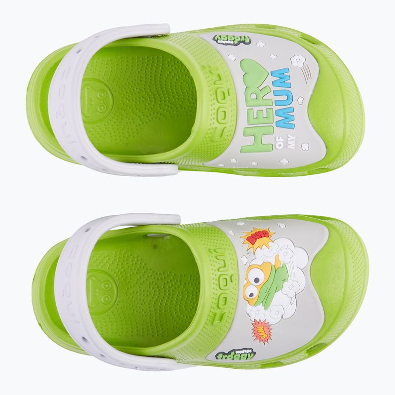 Infradito per bambini Coqui maxi party verde/khaki grey hero 11