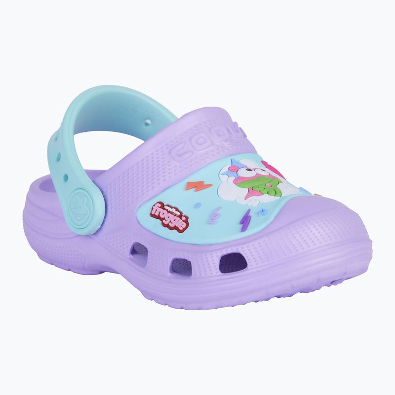 Infradito per bambini Coqui maxi light lilac/light mint hero 8