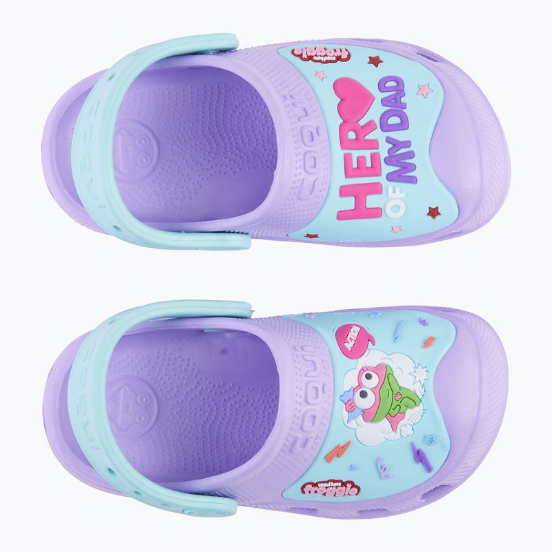 Infradito per bambini Coqui maxi light lilac/light mint hero 11