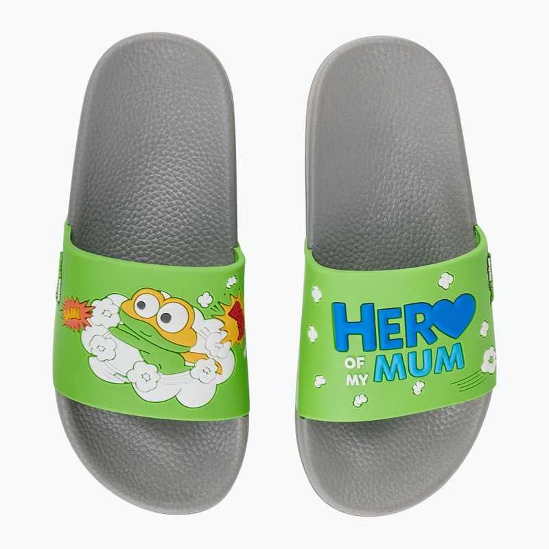 Infradito per bambini Coqui Ruki mid. grey/apple green hero 11