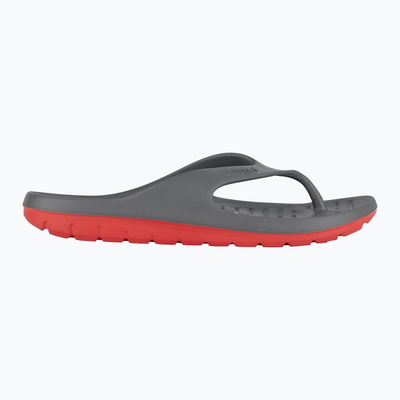Infradito da uomo Coqui Zucco grigio scuro/rosso 8
