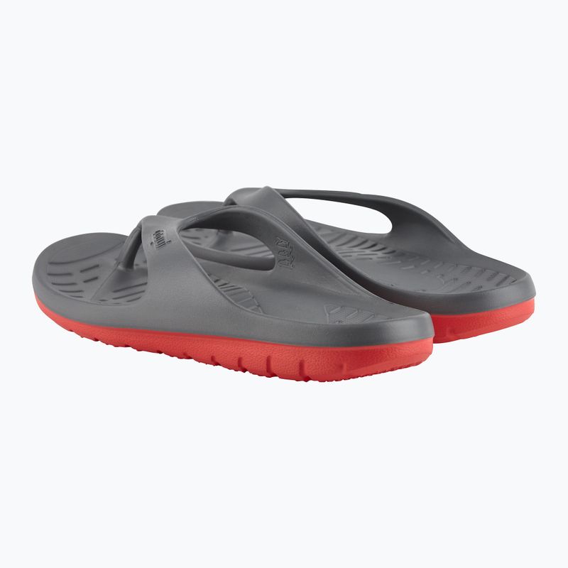 Infradito da uomo Coqui Zucco grigio scuro/rosso 9