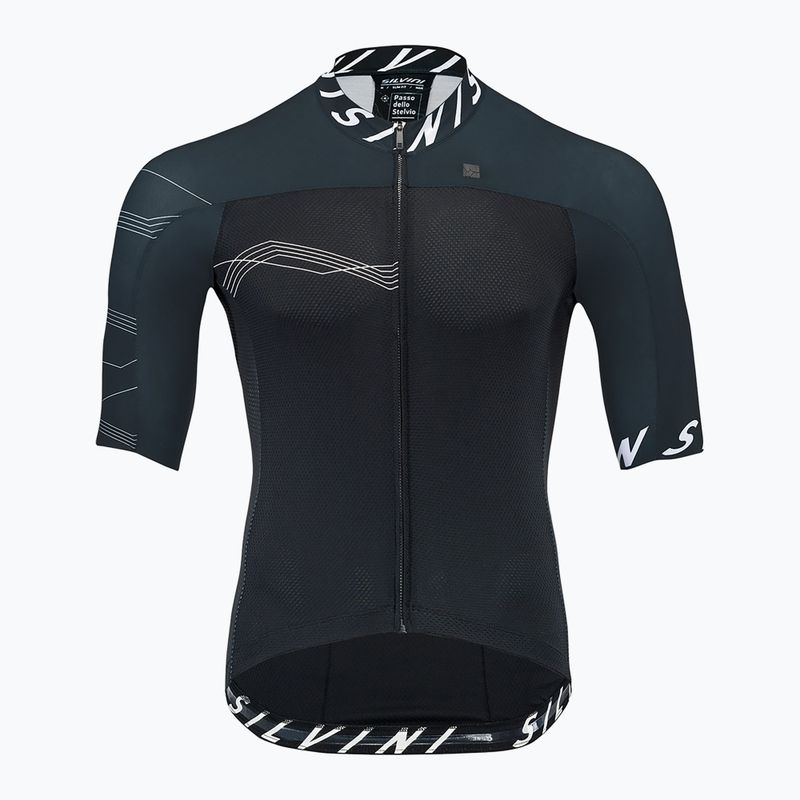 SILVINI Stelvio maglia da ciclismo uomo bianco e nero 3120-MD1604/8012