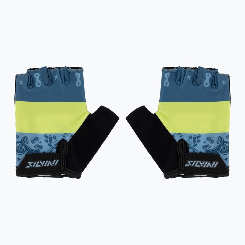 SILVINI Punta guanti da ciclismo per bambini nero/blu 3119-CA1438/8301