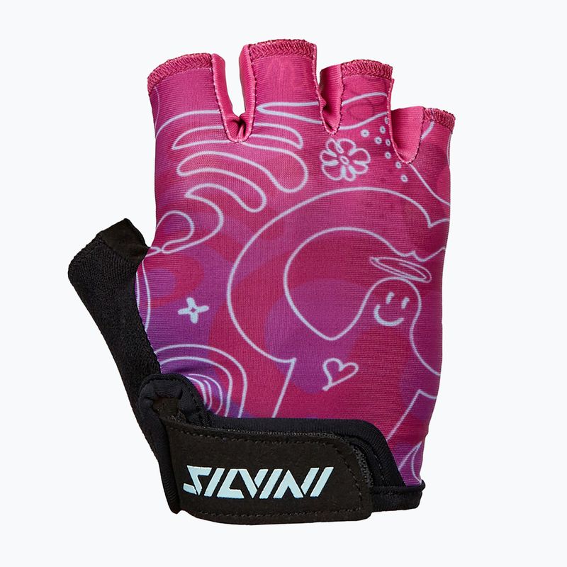 SILVINI Punta guanti da ciclismo da bambino nero/rosa 3119-CA1438/8911 4