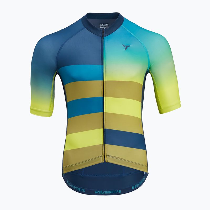 SILVINI maglia ciclismo uomo Mazzano blu/giallo 3122-MD2042/32422 3