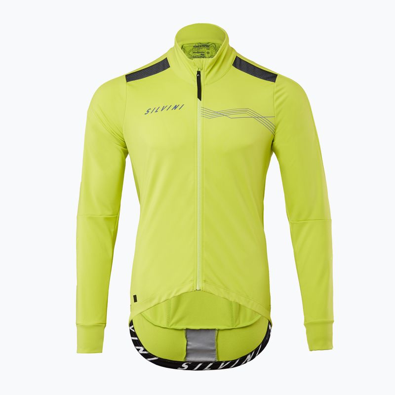 Giacca da ciclismo SILVINI Ghisallo softshell uomo verde MJ2129